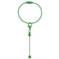 Keychain Cable Loop with Beadable Bar and Screw Lock (3pc)