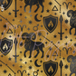 Printed Vinyl - Aries - Black and Gold