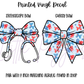 Printed Vinyl - 4th of July -RWB Balloon Dog