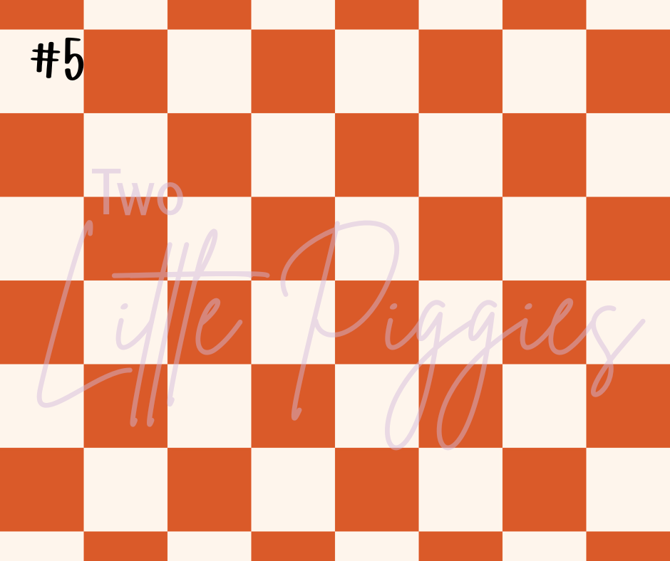 Printed Vinyl - Checkers - Boho Muted
