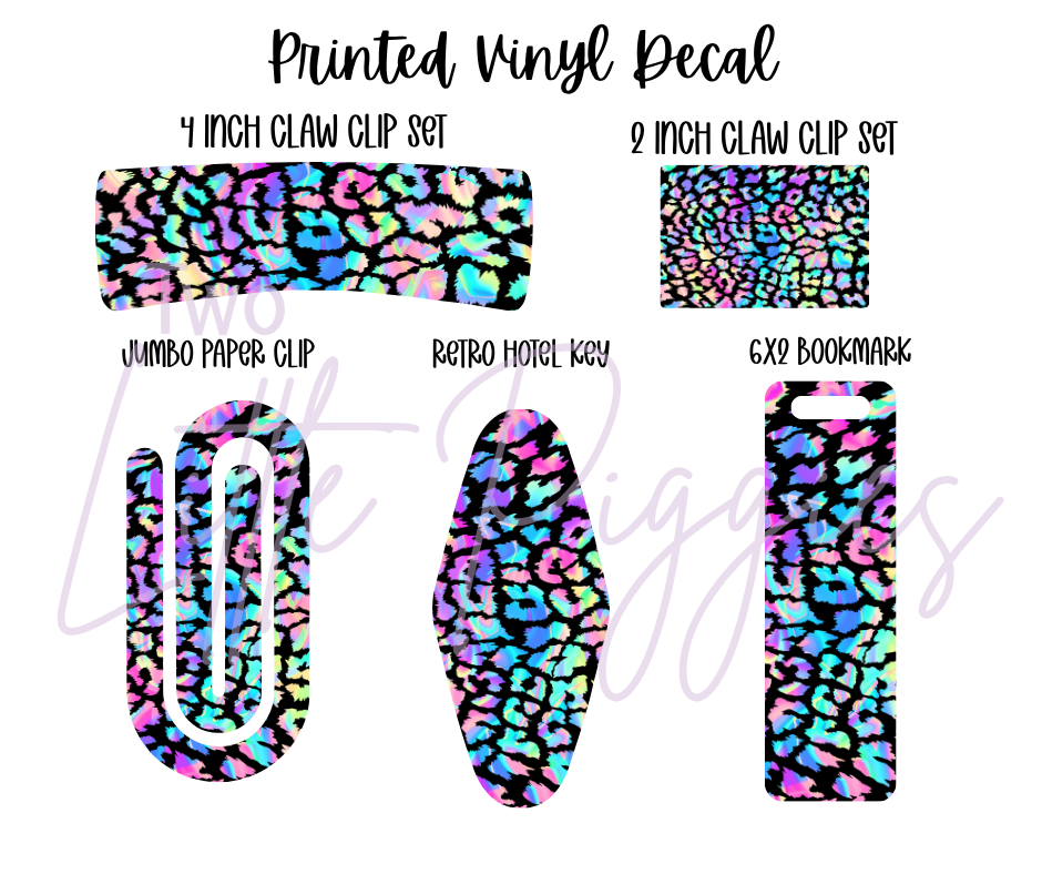 Printed Vinyl - Watercolor Leopard