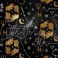 Printed Vinyl - Pisces - Black and Gold