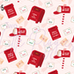 Printed Vinyl - Letters to Santa - Pink