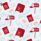 Printed Vinyl - Letters to Santa - Blue