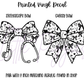 Printed Vinyl - Valentine - Black Bows