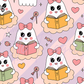 Printed Vinyl - Girl Ghosts and Books