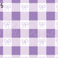 Printed Vinyl - Pastel Gingham Bows