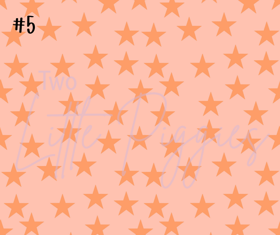 Printed Vinyl - Boho Orange and Pink