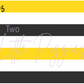 Printed Vinyl - Cheer - Yellow and Black