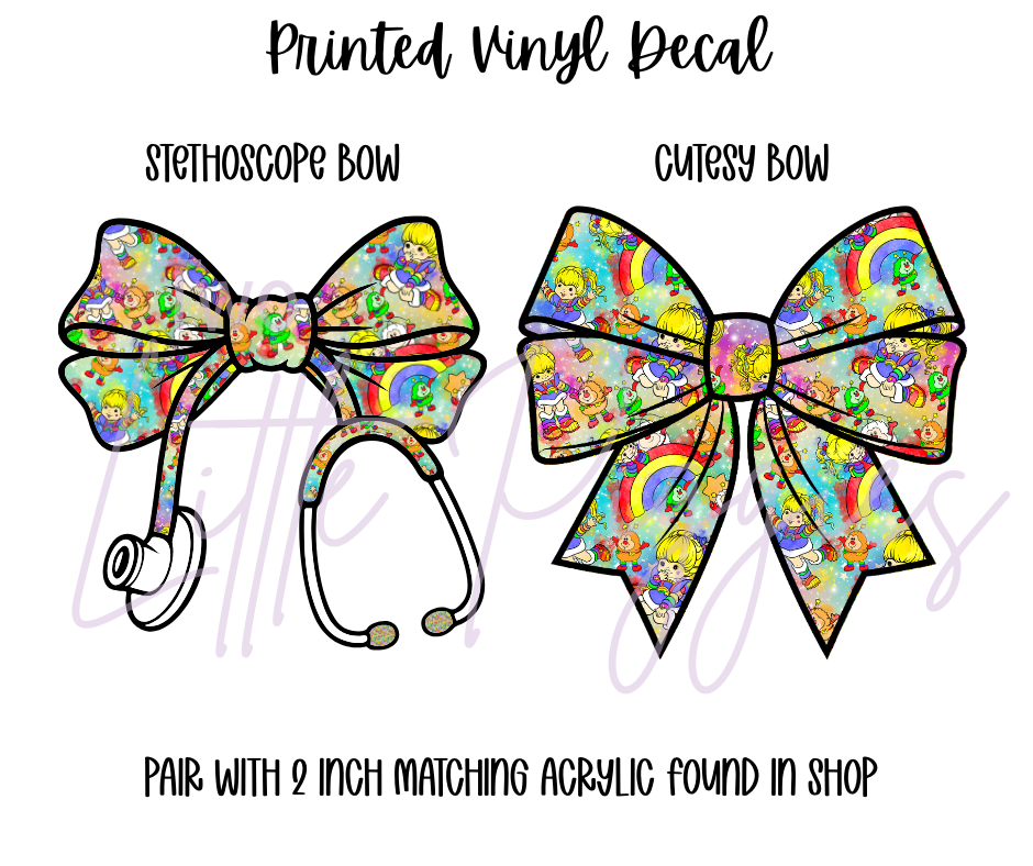 Printed Vinyl - 90's - Rainbow Brite