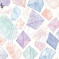 Printed Vinyl - Pastel Gems