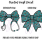 Printed Vinyl - Western Teal Crackle