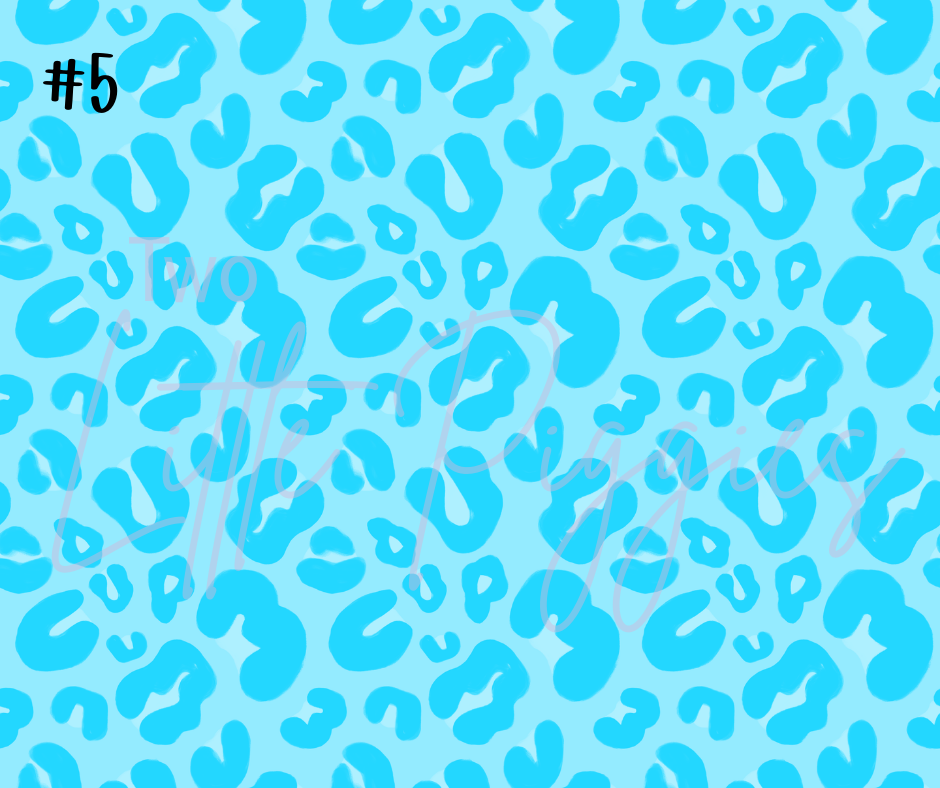 Printed Vinyl - Neon Leopard