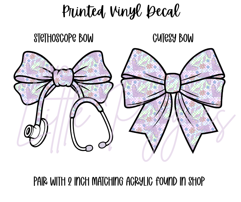 Printed Vinyl -  Pastel Lunar Moth
