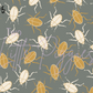 Printed Vinyl - Checkers - Earthy Insects