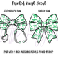Printed Vinyl - St Patrick's Day Bows