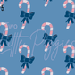 Printed Vinyl - Winter Blush