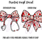 Printed Vinyl - Red and Pink Bows