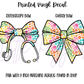 Printed Vinyl - Rainbow Flowers