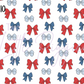 Printed Vinyl - 4th of July Bows Collection