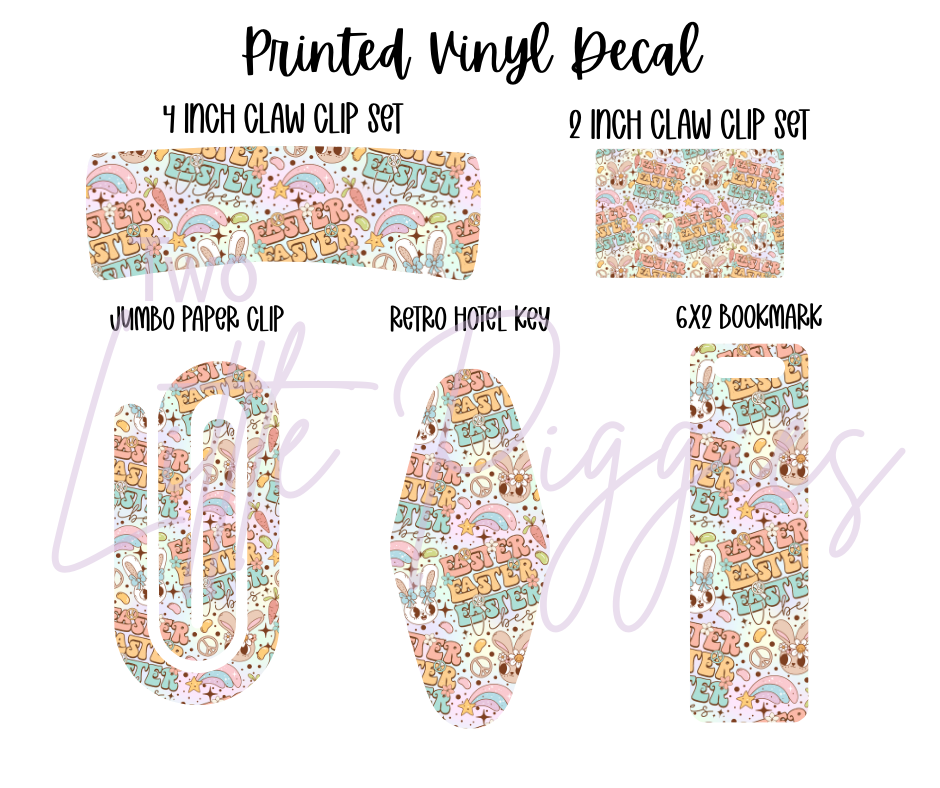 Printed Vinyl - Groovy Easter