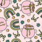 Printed Vinyl - St. Patrick's - Bows, Disco, and Balloon Dogs