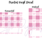 Printed Vinyl - Pastel Gingham Bows