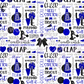 Printed Vinyl - Cheer - Royal Blue