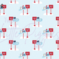 Printed Vinyl - Letters to Santa - Blue
