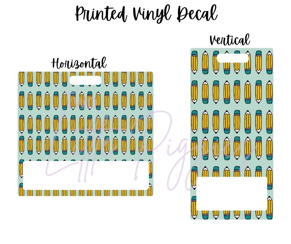 Printed Vinyl - Boho School Teal