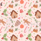 Printed Vinyl - Rosy Christmas