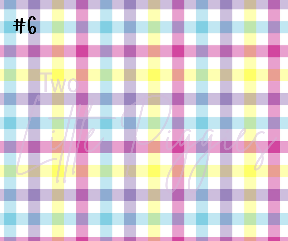 Printed Vinyl - Spring Plaid