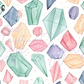 Printed Vinyl - Pastel Gems