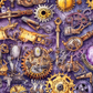 Printed Vinyl - Colorful Steampunk