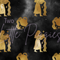 Printed Vinyl - Aquarius - Black and Gold