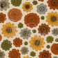 Printed Vinyl - Burgundy Fall Floral