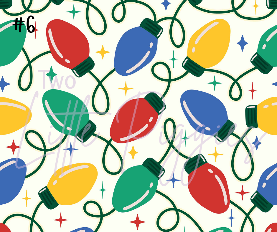 Printed Vinyl - Christmas Lights