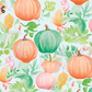 Printed Vinyl - Watercolor Pumpkin