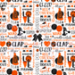 Printed Vinyl - Cheer - Orange and Black