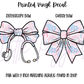 Printed Vinyl - Crosses and Bows