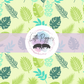 Printed Vinyl - Tropical Green Leaves