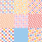 Printed Vinyl - Checkers and Flowers