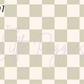 Printed Vinyl - Checkers - Boho Muted