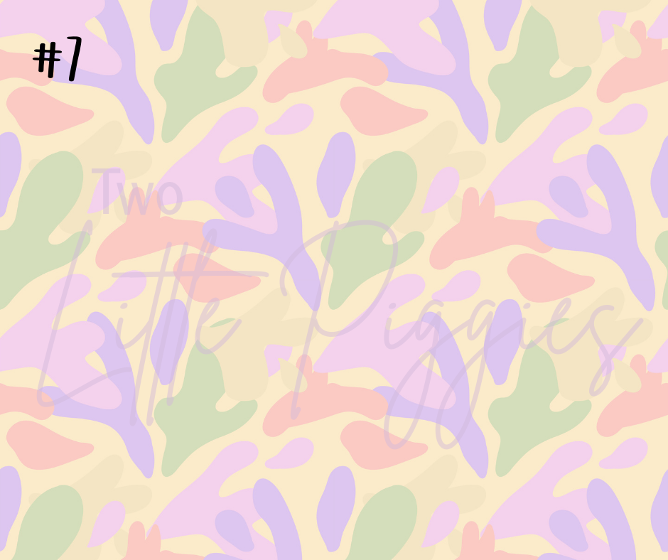 Printed Vinyl - Danish Pastels