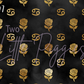 Printed Vinyl - Cancer - Black and Gold