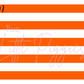 Printed Vinyl - Cheer - Navy and Orange