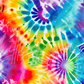 Printed Vinyl - Rainbow Tie Dye