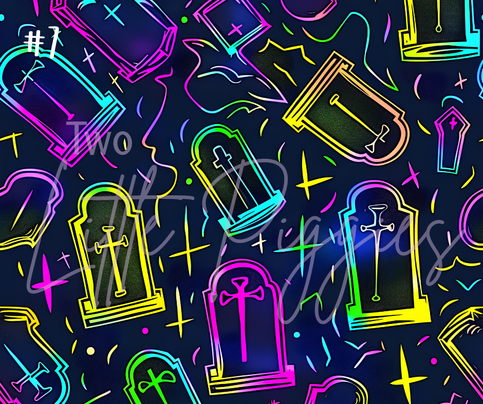 Printed Vinyl - Halloween Neon Collection