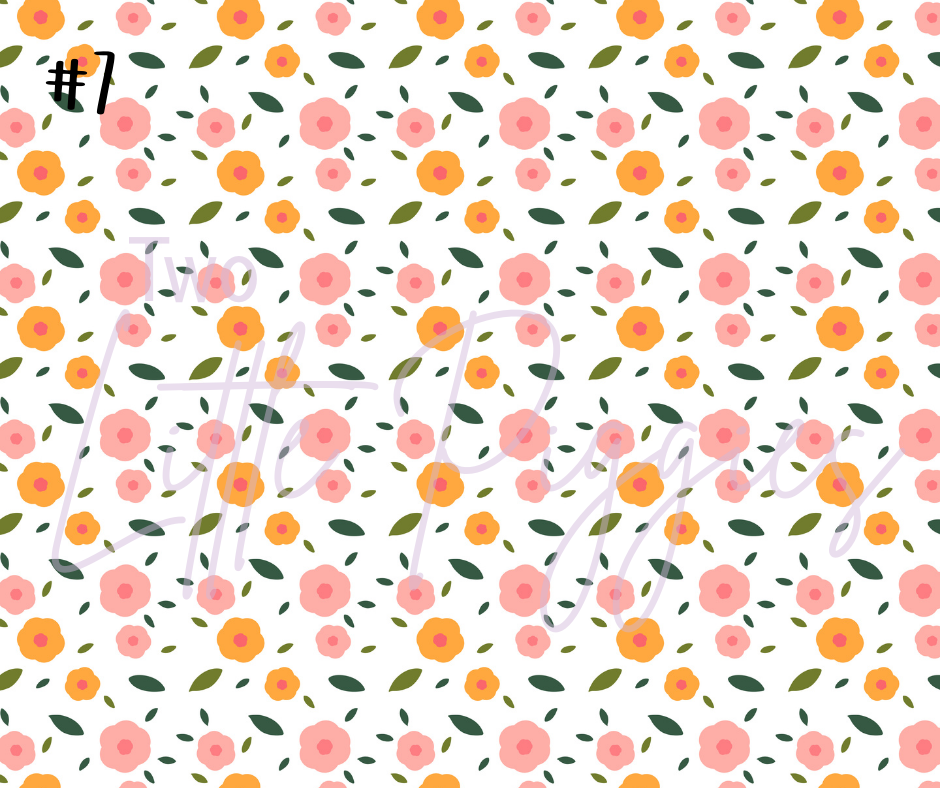 Printed Vinyl - Spring Floral