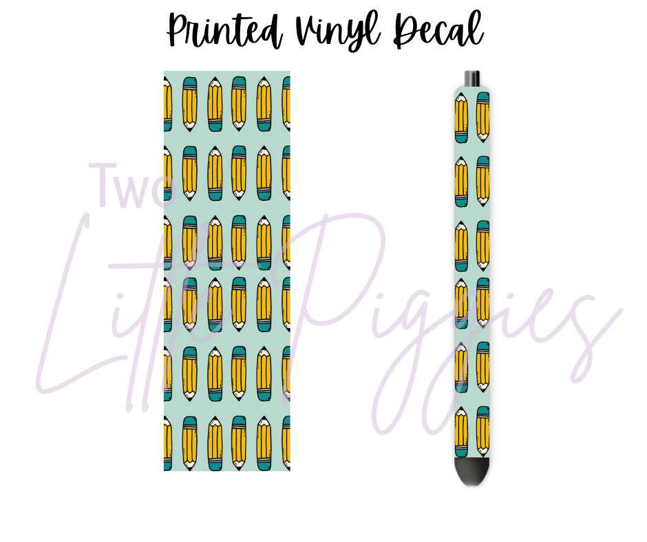 Printed Vinyl - Boho School Teal